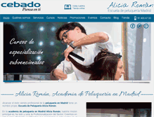 Tablet Screenshot of escuelacebadomadrid.com